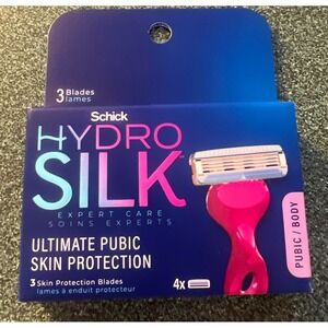 Schick‎ Hydro Silk Ultimate Pubic Skin Protection Razor 4x Refills
